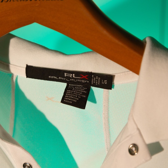 Women's White Ralph Lauren Ocean Course Golf Polo Size L - Picture 4 of 5